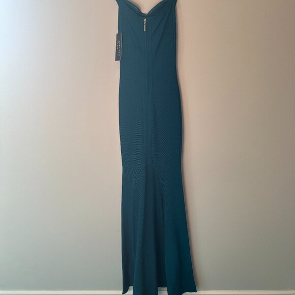 Marciano Long Strapless Bandage Gown - Abyss Blue - XXS - Has Removable Straps - Picture 3 of 8